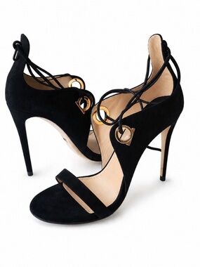 SALVATORE FERRAGAMO Black Heel Sandals